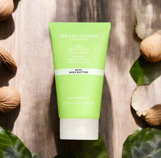 Revolution Skincare CBD Soft Foam Cleanser 5.07oz | Calming Face Wash